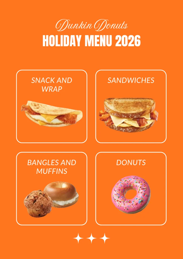Dunkin Menu