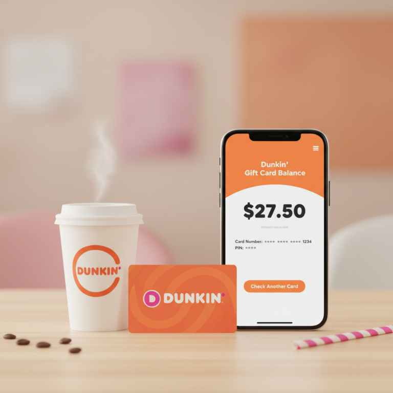 dunkin gift card balance