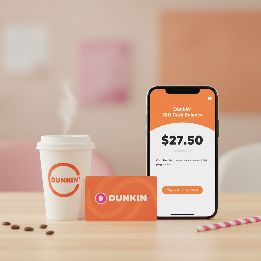 dunkin gift card balance