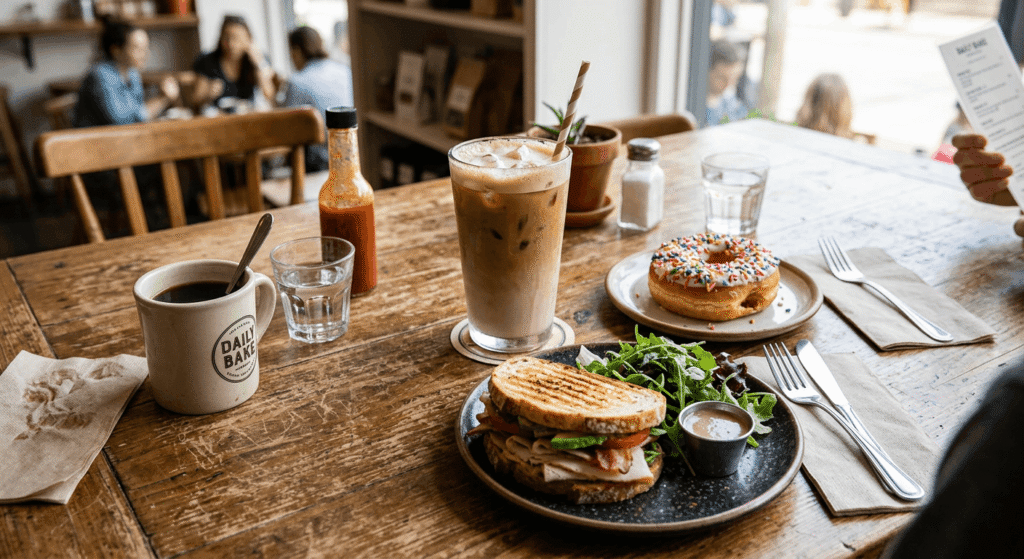 most popular dunkin menu items including iced coffee donut and sandwich
