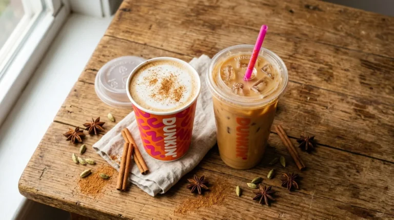 Dunkin Donuts chai tea hot and iced latte price $5.19 2026