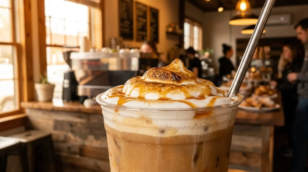 Fluffernutter Cloud Latte from Dunkin's summer 2026 menu