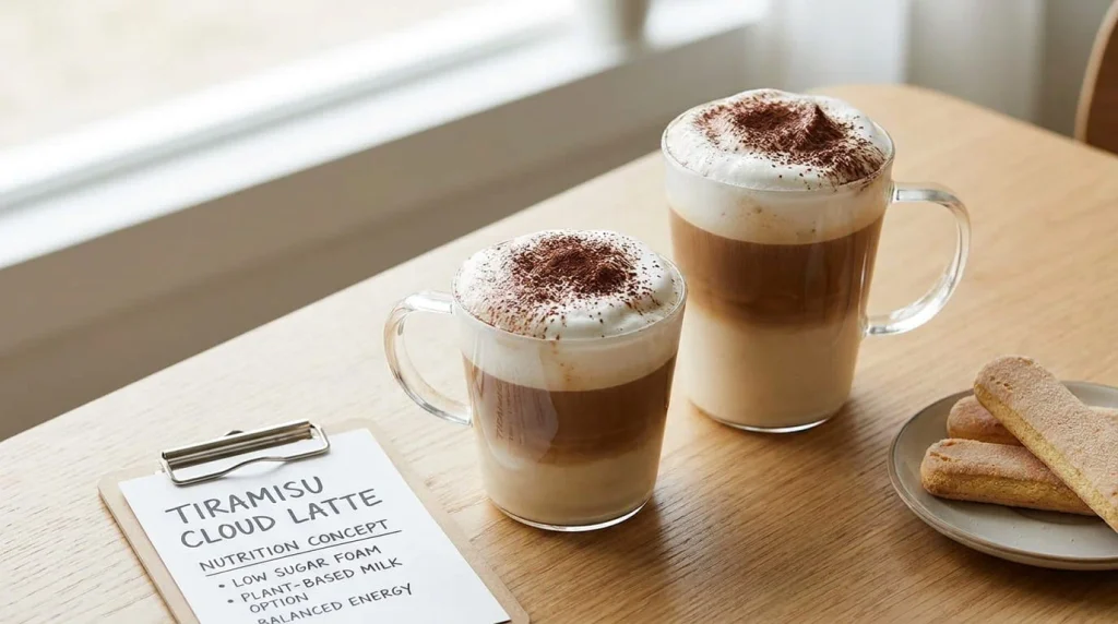 Dunkin Tiramisu Cloud Latte calories and nutrition by size